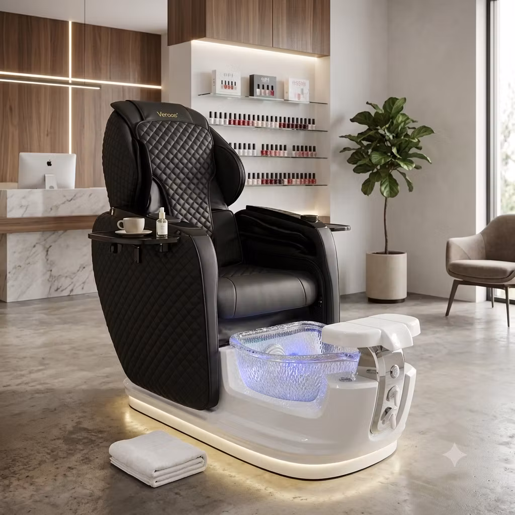 Spa Pedicure Chair PRESTIGE DELUXE - BLACK