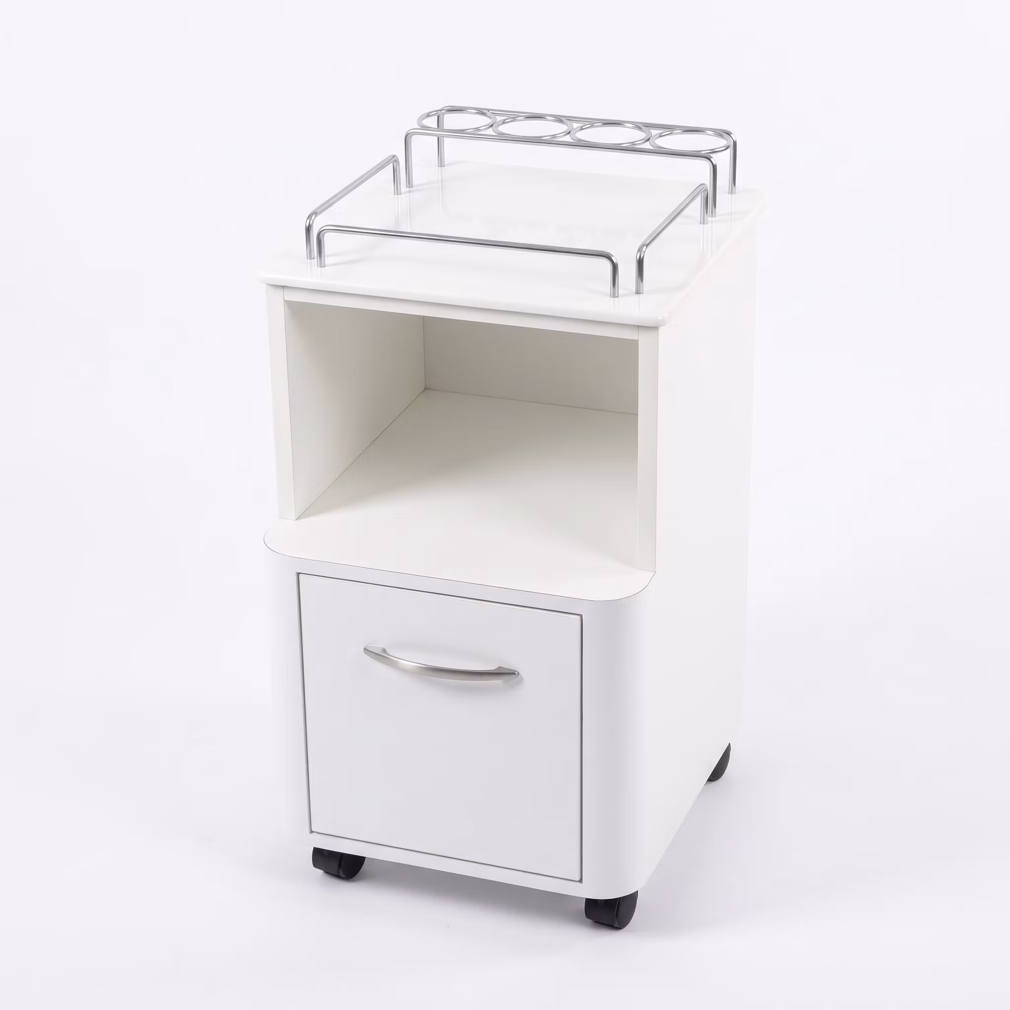 Pedicure Rolling Cart Lexor - White