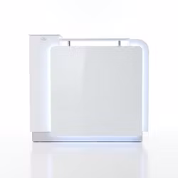 Reception Desk QCAV 120 - White Silver