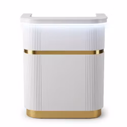 Reception Desk DV Curve 80 - White Gold
