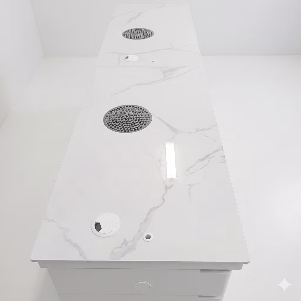 Nail Table B2C(PED) TWIN - White Gold