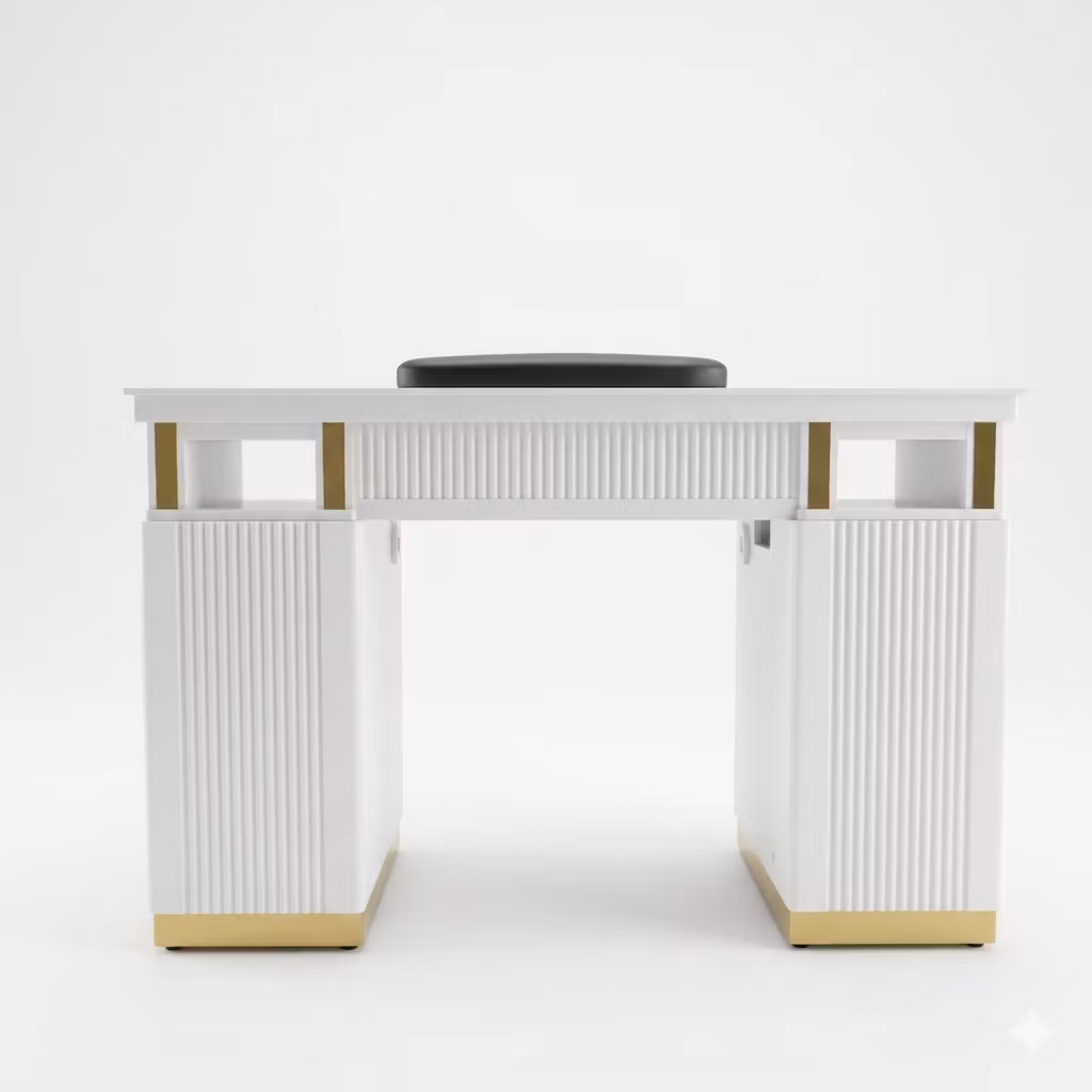 Nail Table T120 LED - White Gold