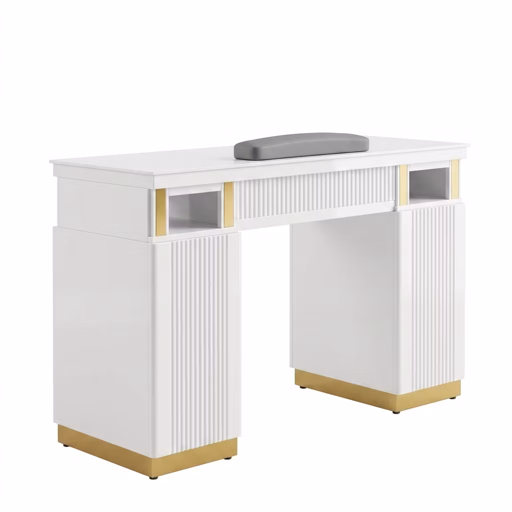 Nail Table T120 LED - White Gold
