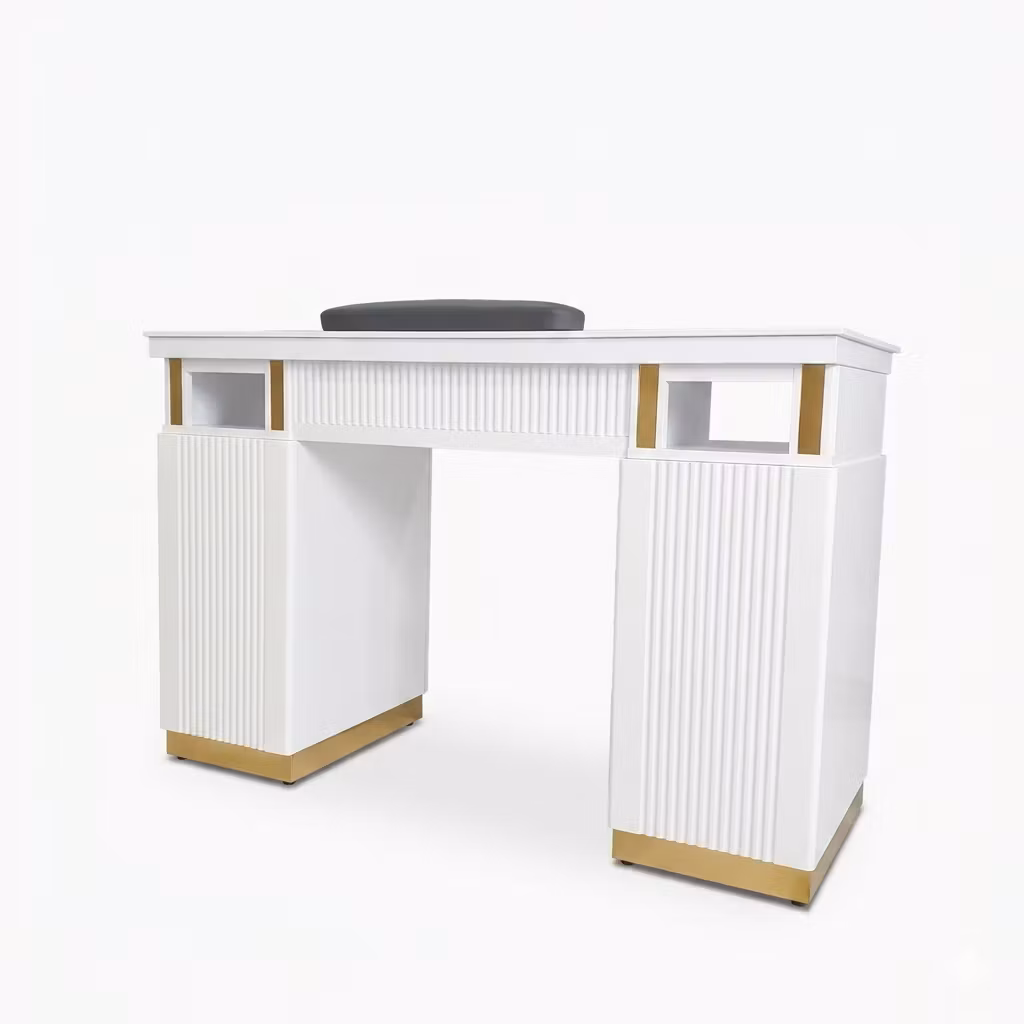 Nail Table T120 LED - White Gold