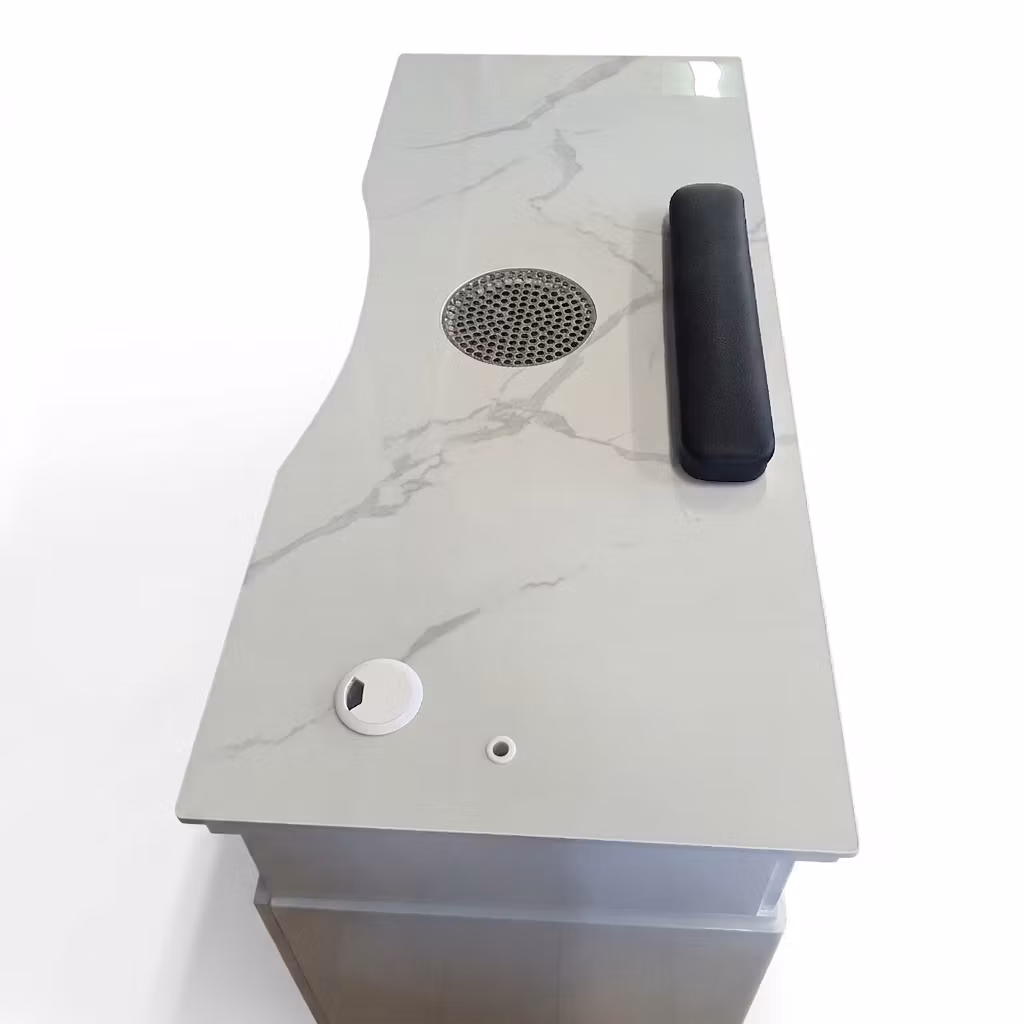 Nail Table T120 LED - White Gold