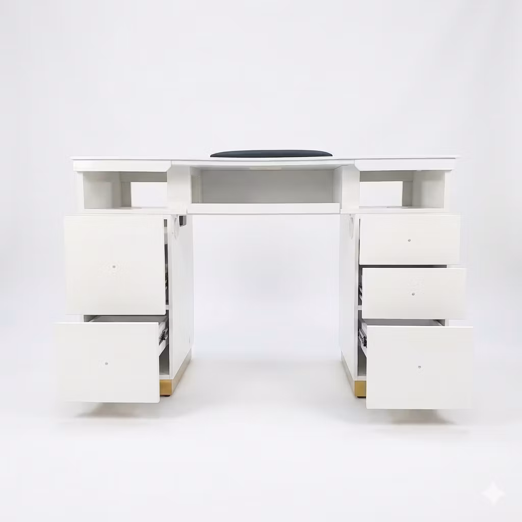 Nail Table T120 LED - White Gold