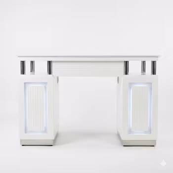 Nail Table DVD LED - White Silver