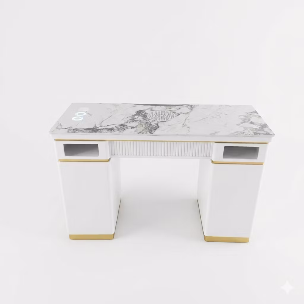 Nail Table PAD LED - White Gold