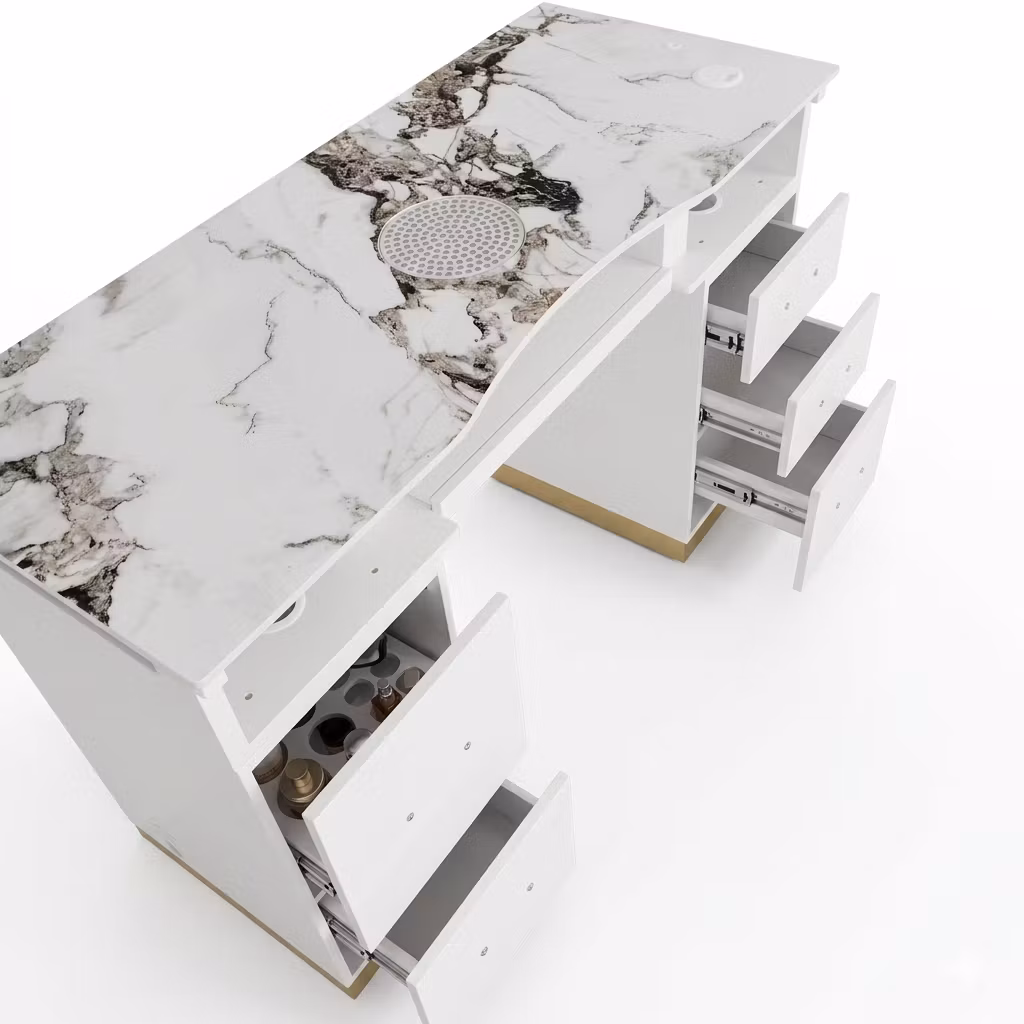 Nail Table PAD LED - White Gold