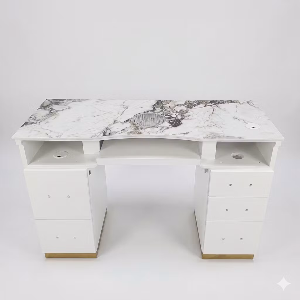 Nail Table PAD LED - White Gold