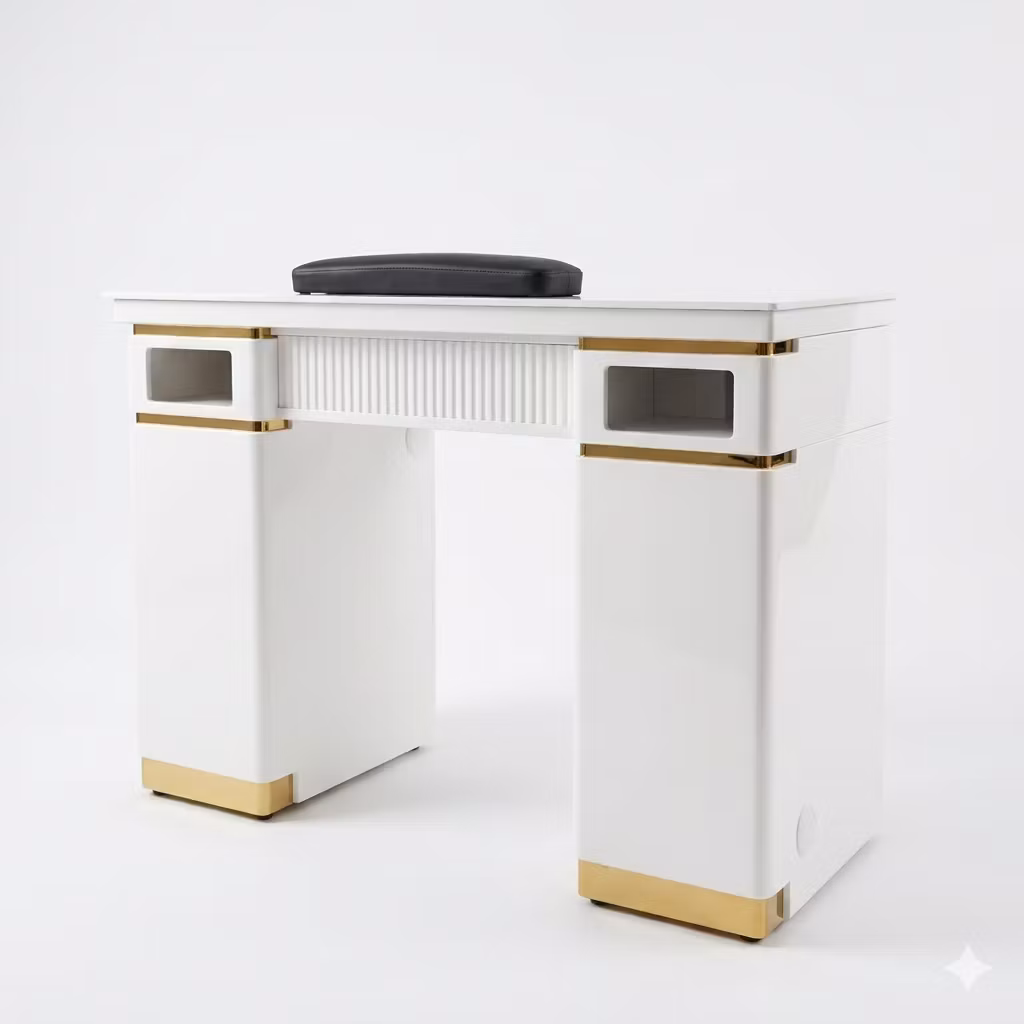 Nail Table VIPA LED 107 - White Gold