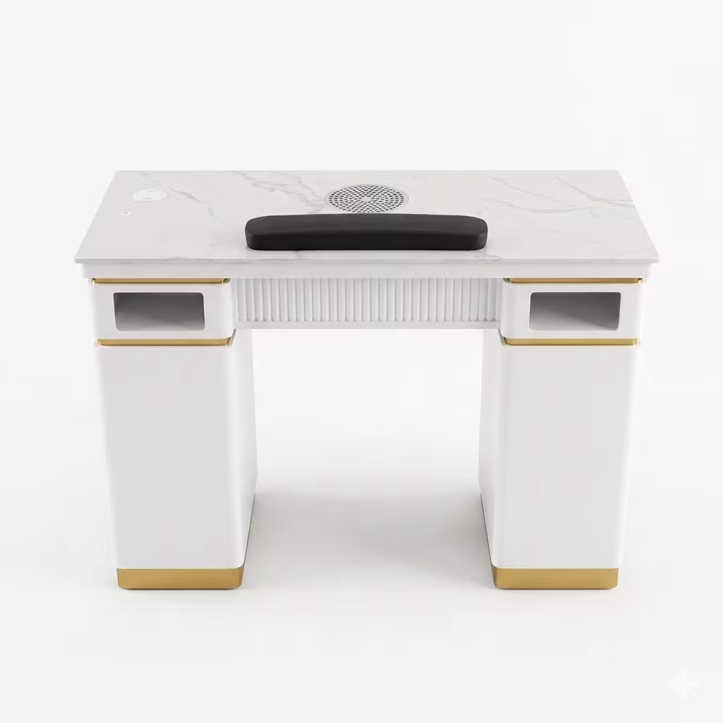 Nail Table VIPA LED 107 - White Gold