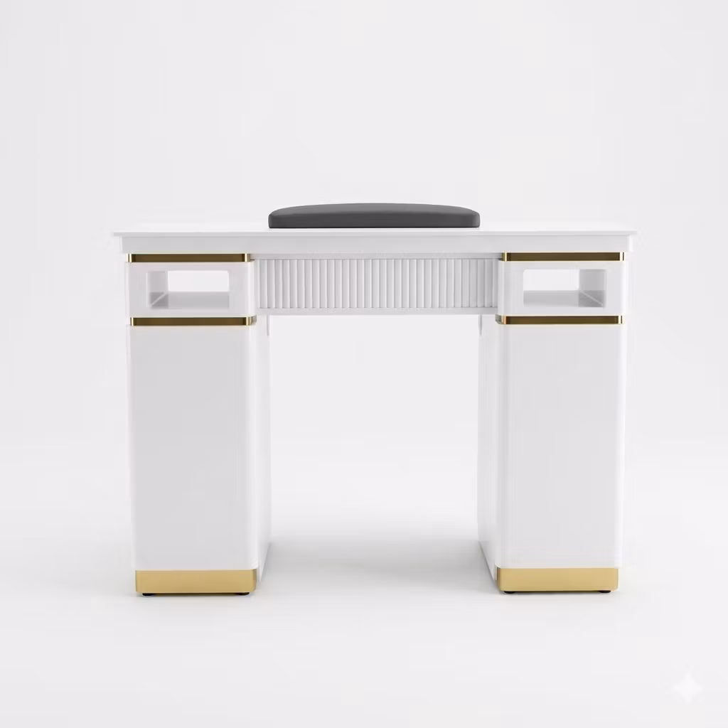 Nail Table VIPA LED 107 - White Gold
