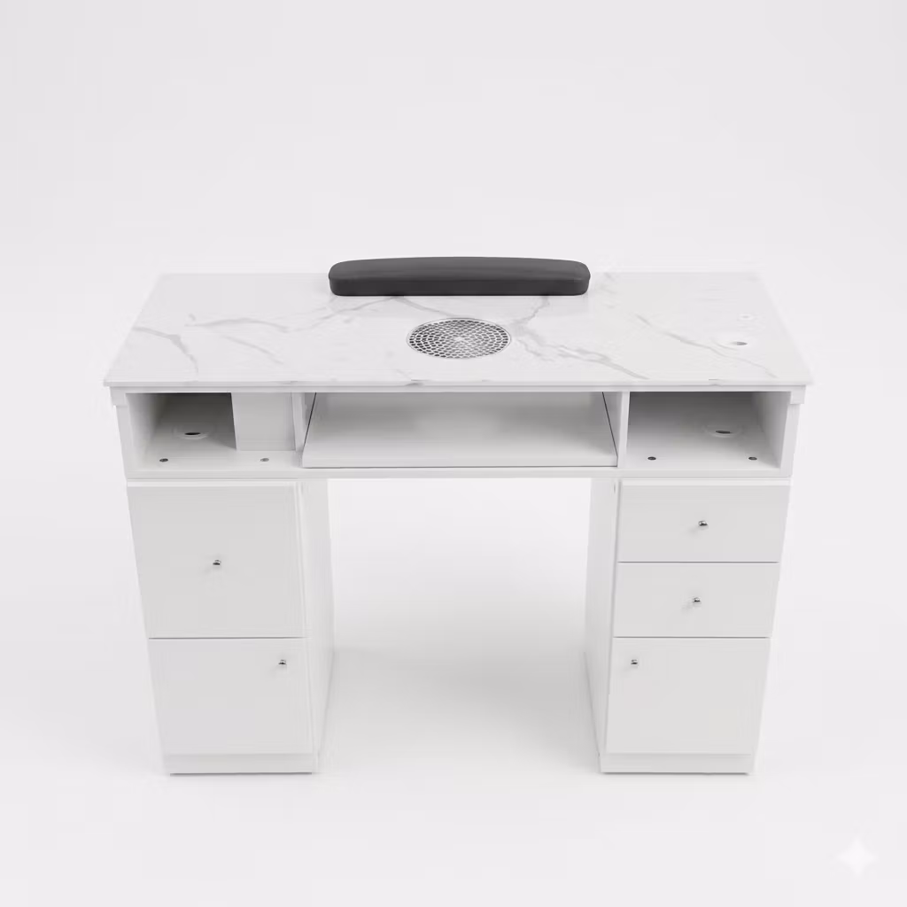 Nail Table VIPA LED 107 - White Gold