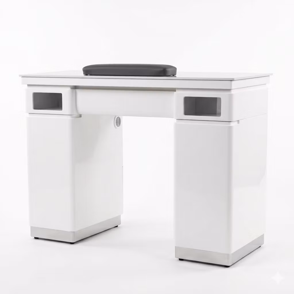 Nail Table PE LED 107 - White Silver