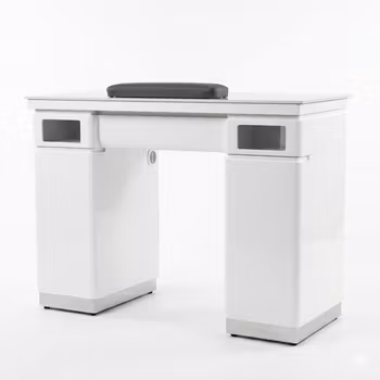 Nail Table PE LED 107 - White Silver