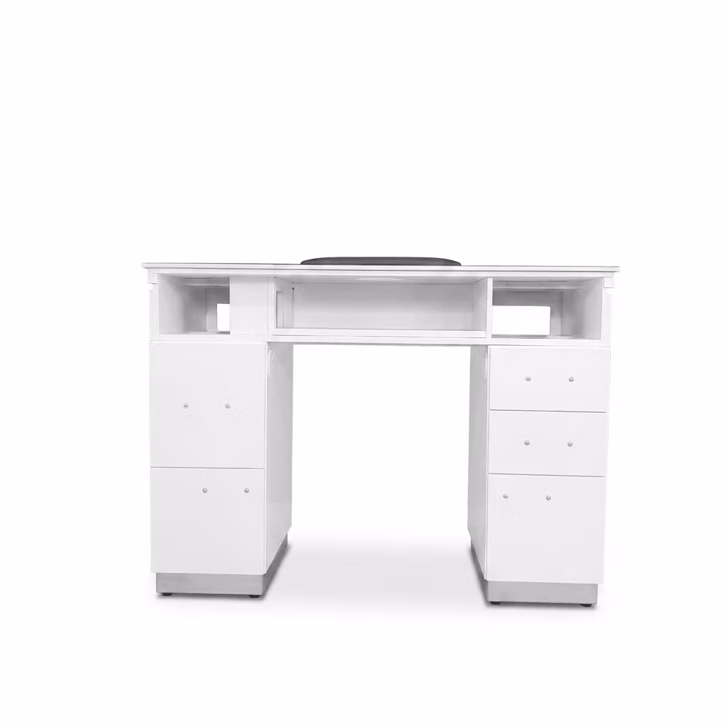 Nail Table PE LED 107 - White Silver