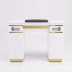 Nail Table PE LED 107 - White Gold