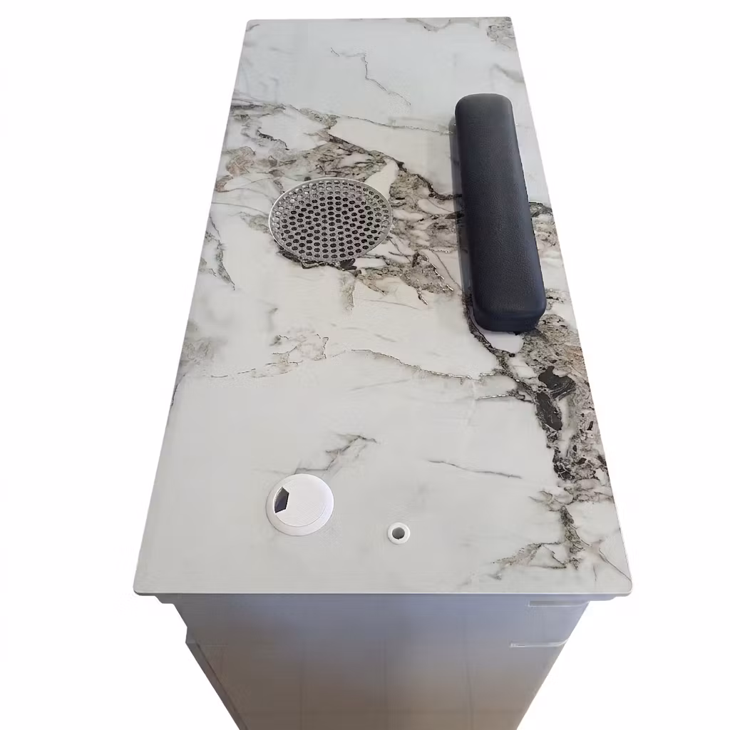 Nail Table PE LED 107 - White Gold