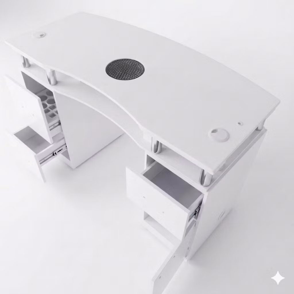 Nail Table EM LED - White
