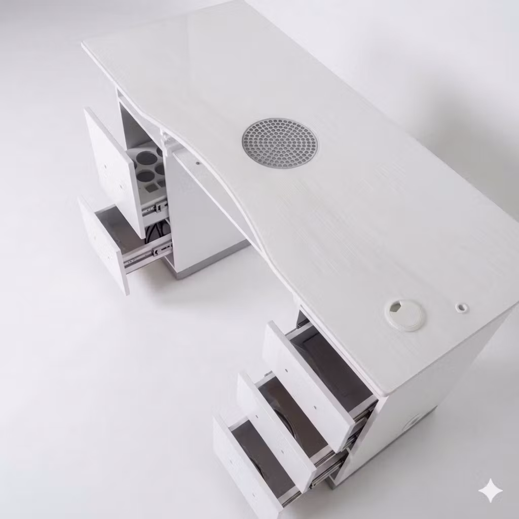 Nail Table DV LED 2 - White