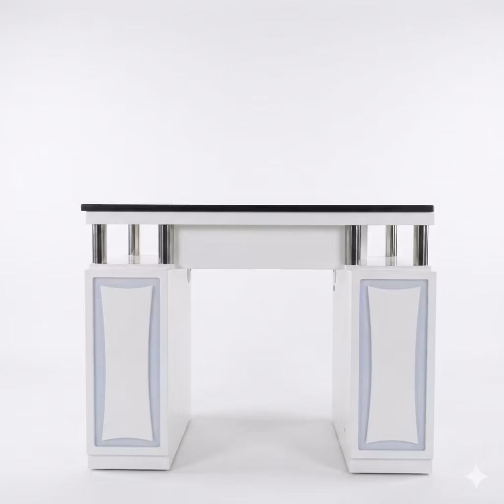 Nail Table DV1 LED 107 - White Black