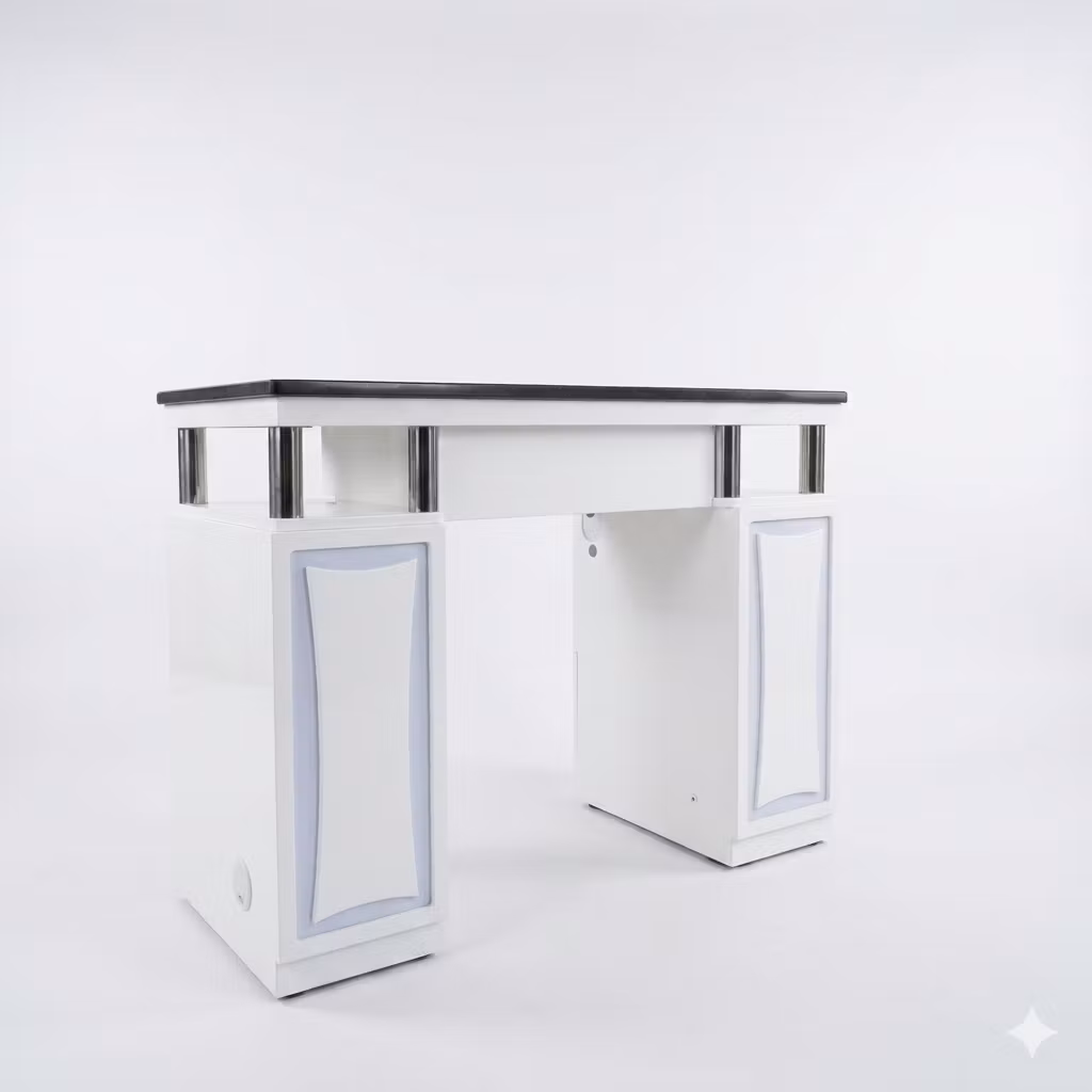 Nail Table DV1 LED 107 - White Black
