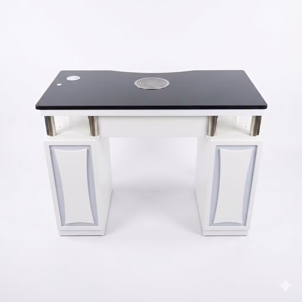 Nail Table DV1 LED 107 - White Black