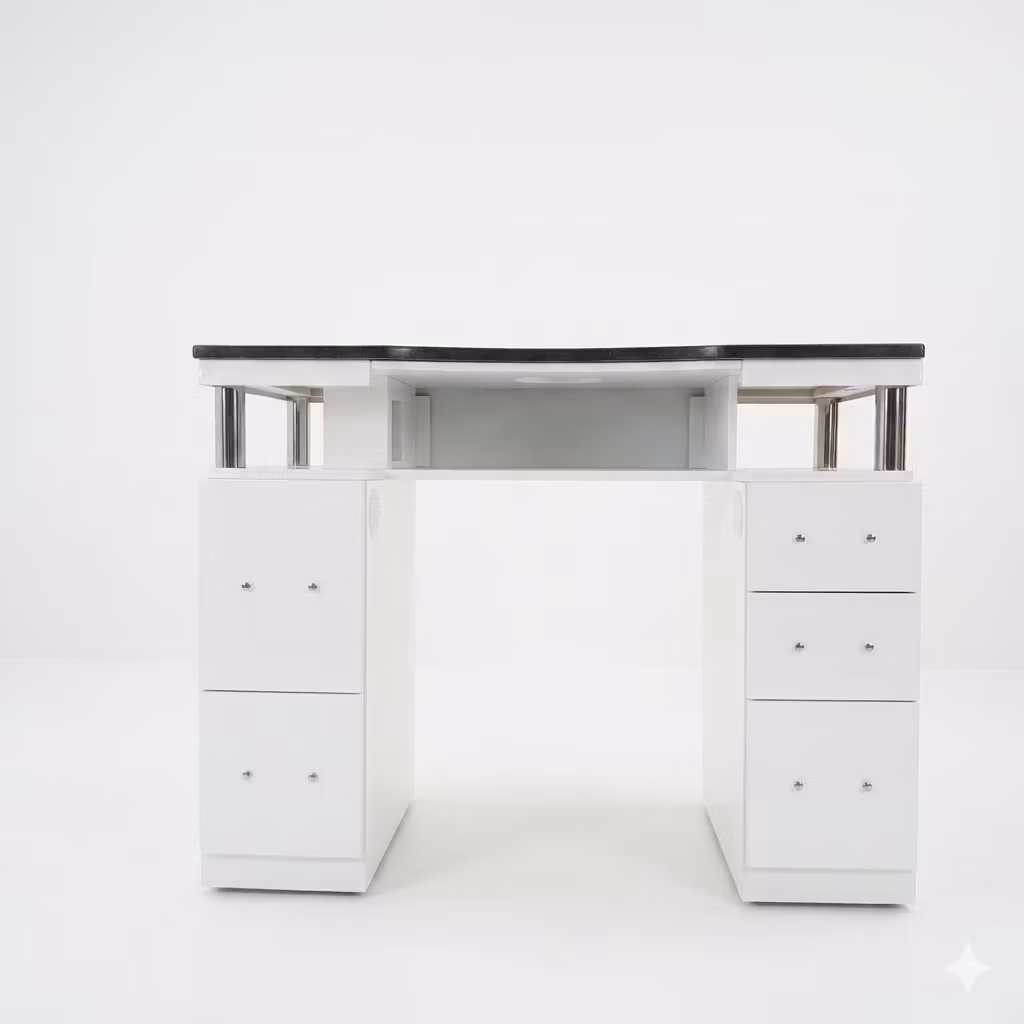 Nail Table DV2 107 - White Black