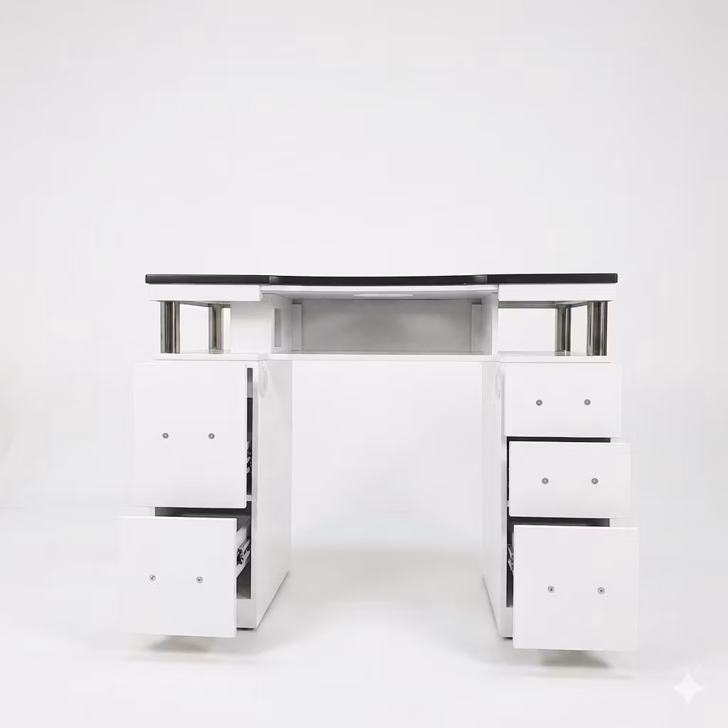 Nail Table DV2 107 - White Black