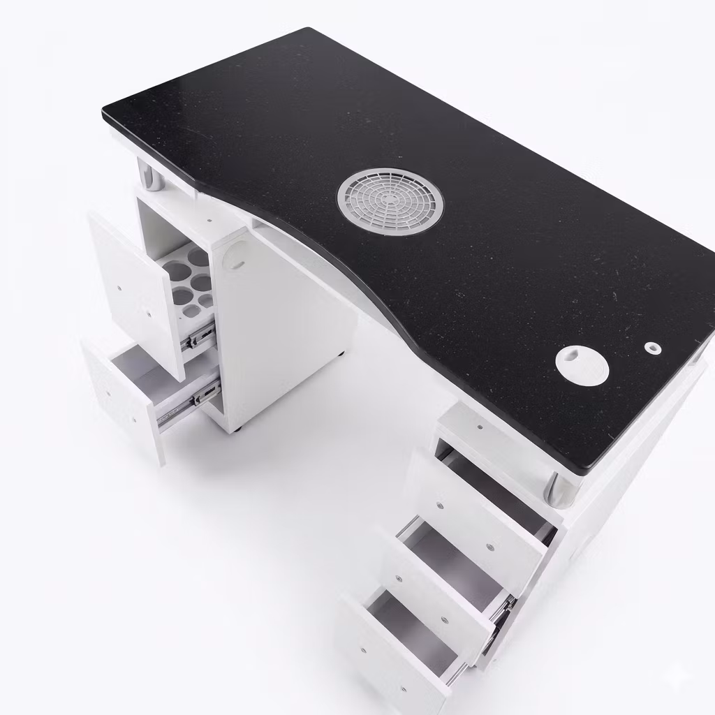 Nail Table DV2 107 - White Black