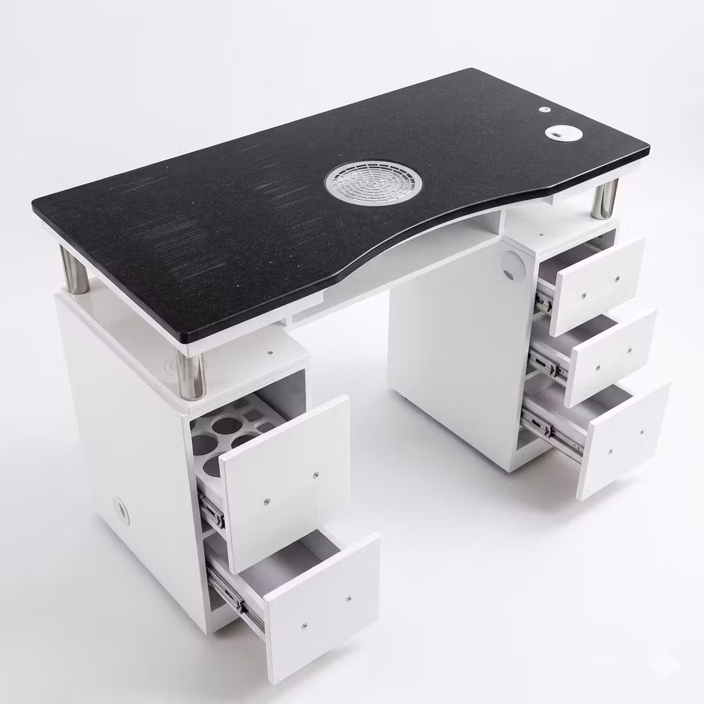 Nail Table DV2 107 - White Black