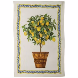Nyhet! Linne Handduk Citron
