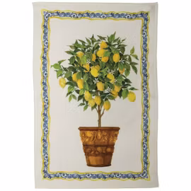 Nyhet! Linne Handduk Citron