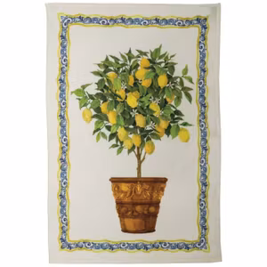 Nyhet! Linne Handduk Citron