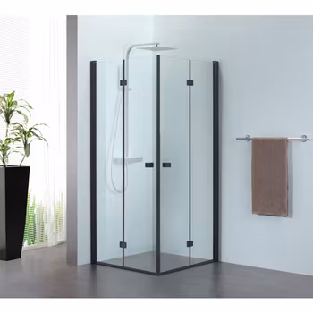 Alterna Pyxis foldedør svart matt 80 cm