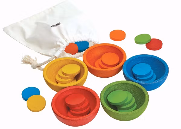Kopia Sortera och räkna koppar - PlanToys - Bucklig Förpackning