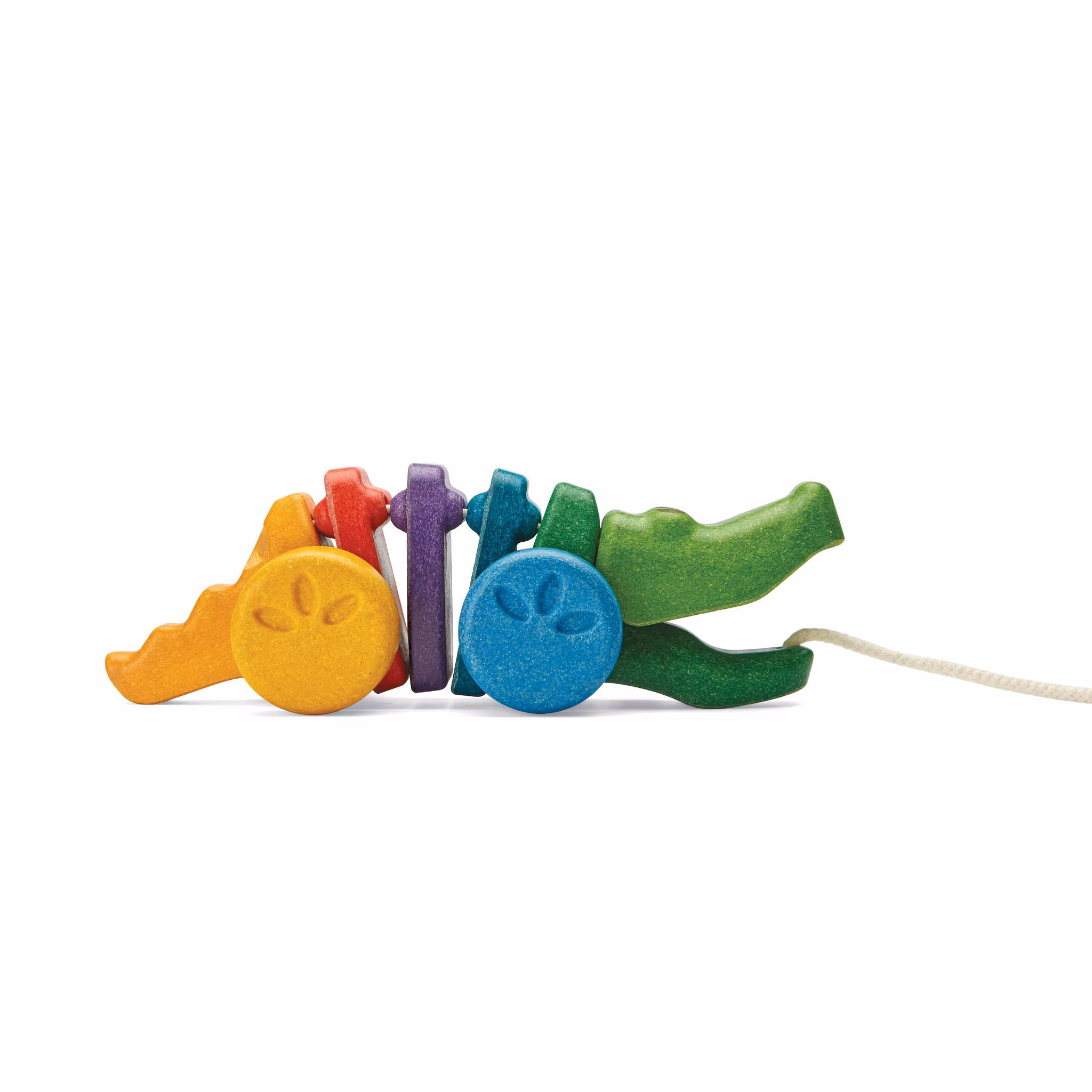 Krokodil regnbågsfärgad - PlanToys - Skadad Förpackning