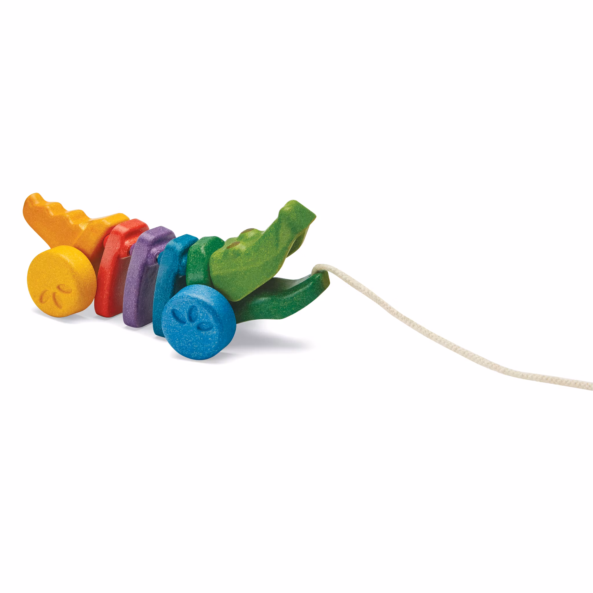 Krokodil regnbågsfärgad - PlanToys - Skadad Förpackning