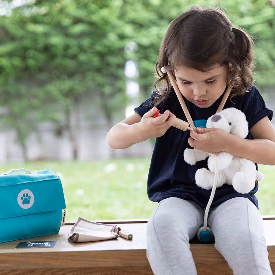 Veterinären - PlanToys - Skrapad Förpackning