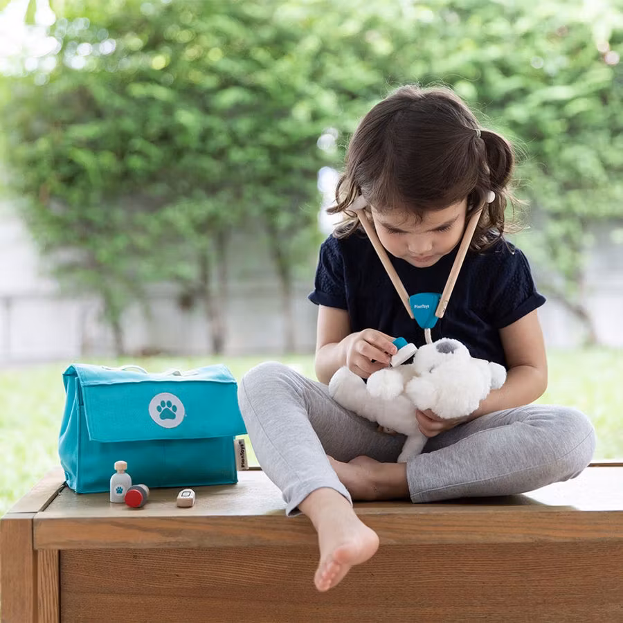 Veterinären - PlanToys - Skrapad Förpackning