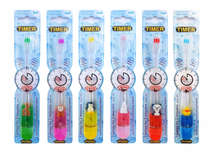 Blinkande tandborstar olika varianter