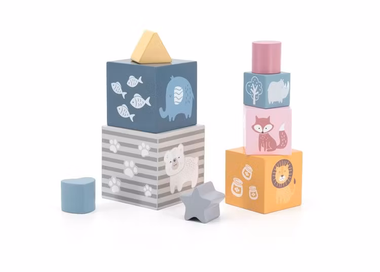 Byggtorn med klossar