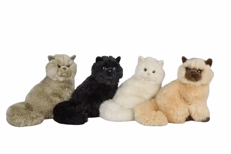 Katt siames 26 cm 4 färger