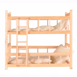 Våningssäng till dockor med bäddset