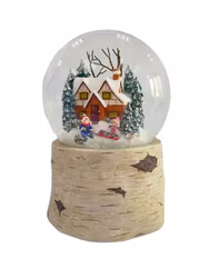 Glob barnen leker i snö