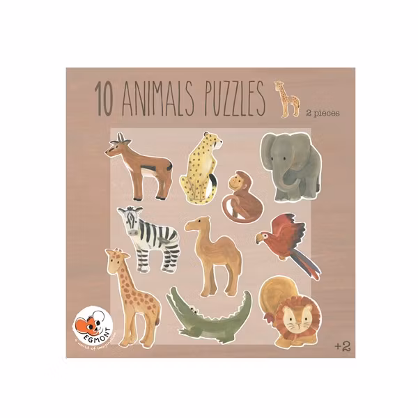 Pussel 10 djungeldjur