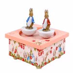 Dansande Speldosa Pelle Kanin Jordgubbar