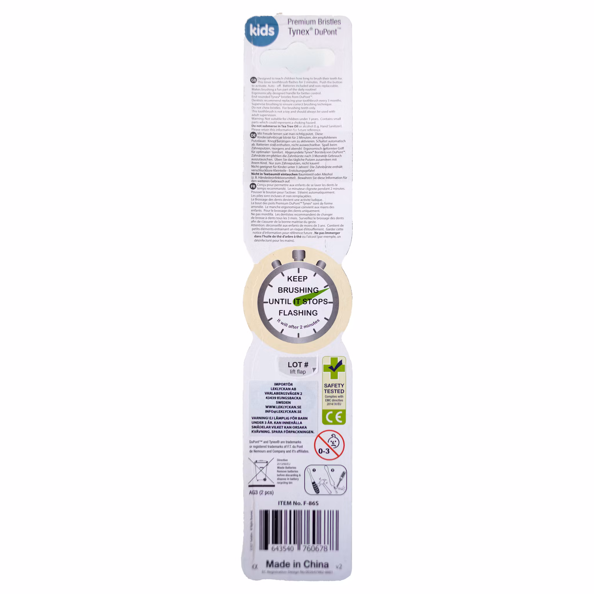 B-brite Blinkande tandborste Alpha enhörning