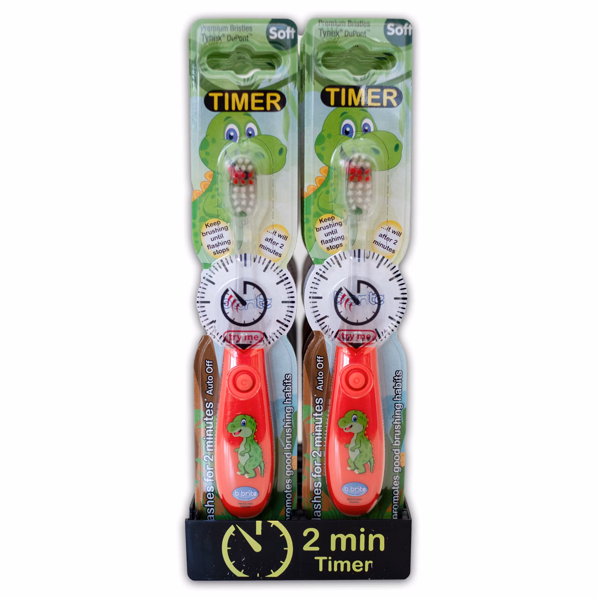 B-brite Blinkande tandborste Alpha dino